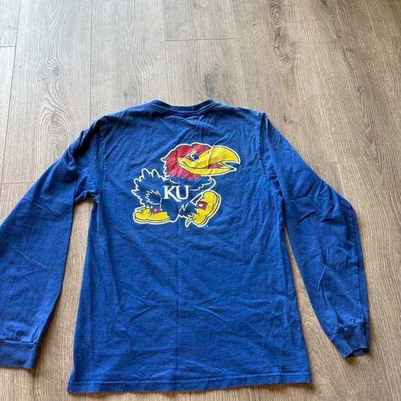 adidas Other - Adidas Kansas Jayhawks Long Sleeve‎ Shirt Blue Small
